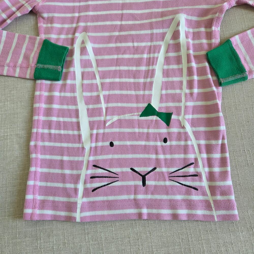 Hanna Andersson | Bunny Long John Pajama Set | 120/6-7 years - Picture 3 of 6